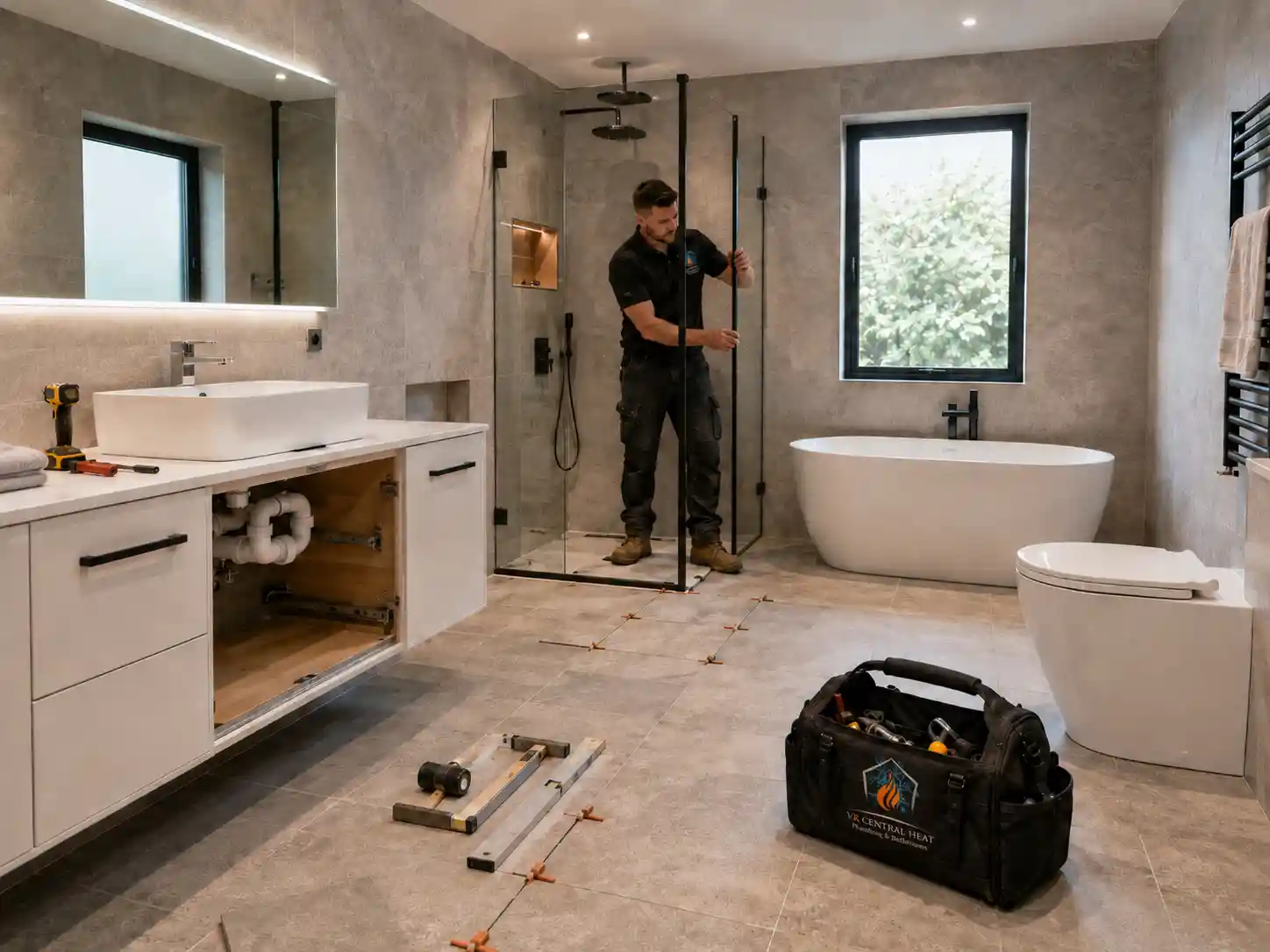 VR Central Heat bathroom renovation services